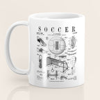 Soccer Player Football Vintage Patent Drawing Print Coffee Mug Gallery Image 3