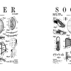 Soccer Player Football Vintage Patent Drawing Print Coffee Mug Gallery Image 2