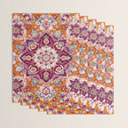 Ruby and Spice Floral Mandala Wrapping Paper Gallery Image 3