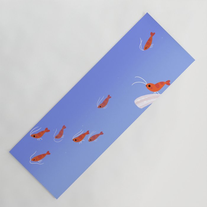 Flying cherry shrimp Yoga Mat Gallery Image 1