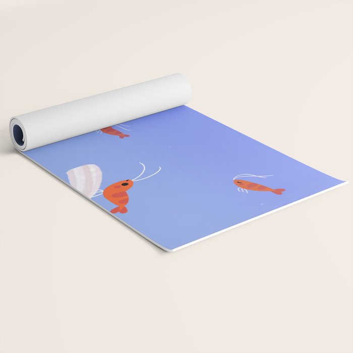 Flying cherry shrimp Yoga Mat Gallery Image 2