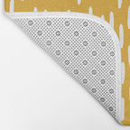 Boho Raindrops on Yellow Bath Mat Gallery Image 2