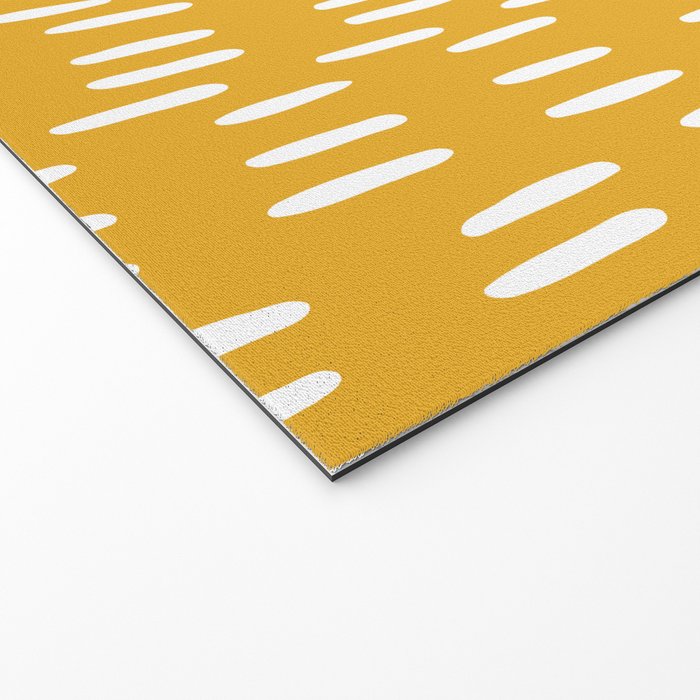 Boho Raindrops on Yellow Welcome Mat Gallery Image 2
