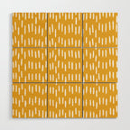 Boho Raindrops on Yellow Wood Wall Art Gallery Image 1