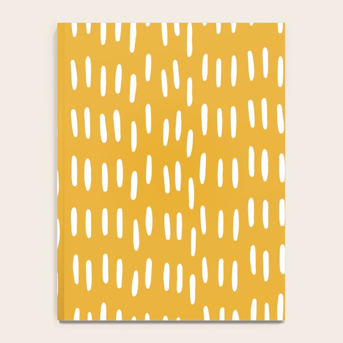 Boho Raindrops on Yellow Notebook Gallery Image 4