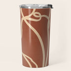 Abstract Line Art Cat 8 Travel Mug Gallery Image 2