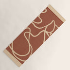 Abstract Line Art Cat 8 Yoga Mat Gallery Image 1
