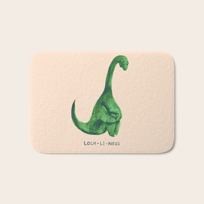 Lonely loch ness monster (loch-li-ness) Bath Mat Gallery Image 1