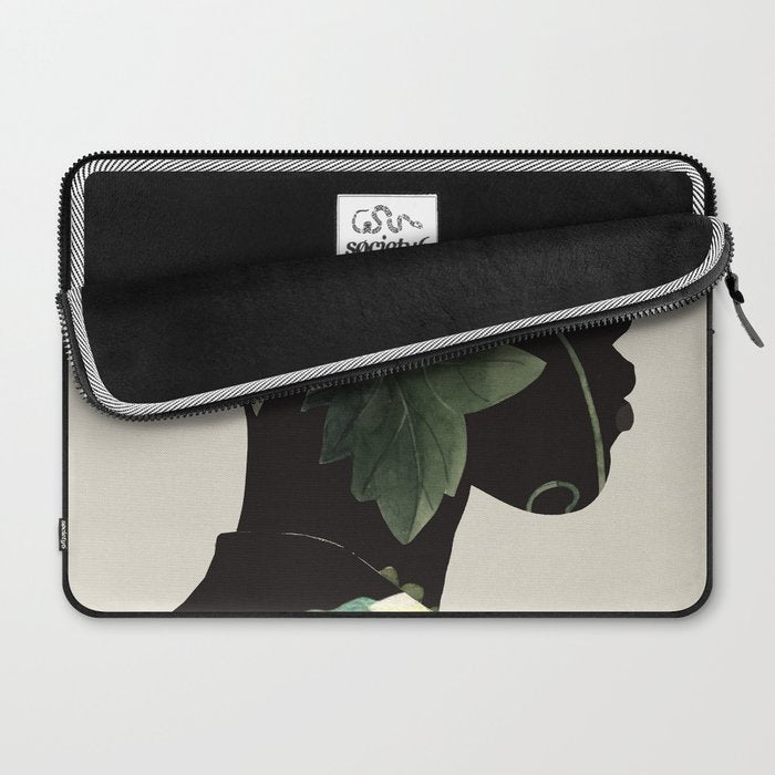 Floral Portrait 28 Laptop Sleeve Gallery Image 2