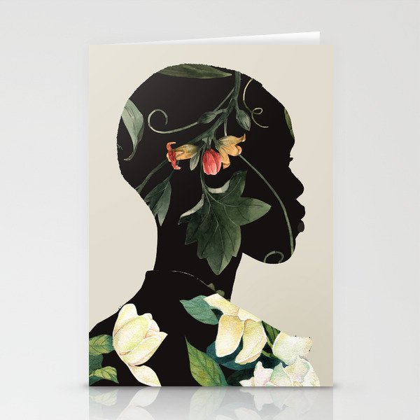 Floral Portrait 28 Stationery Card Gallery Image 2