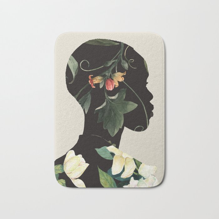 Floral Portrait 28 Bath Mat Gallery Image 1