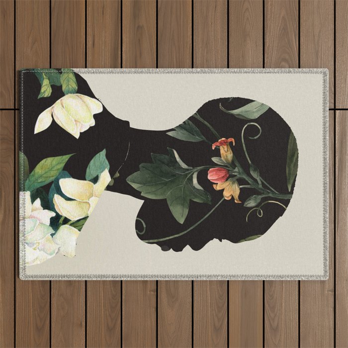 Floral Portrait 28 Outdoor Rug Gallery Image 1