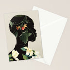 Floral Portrait 28 Stationery Card Gallery Image 2