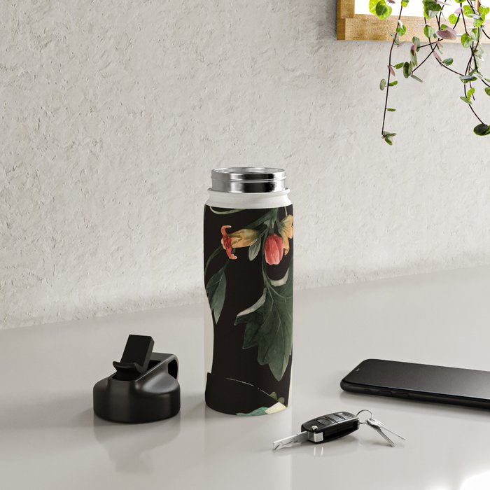 Floral Portrait 28 Water Bottle Gallery Image 4