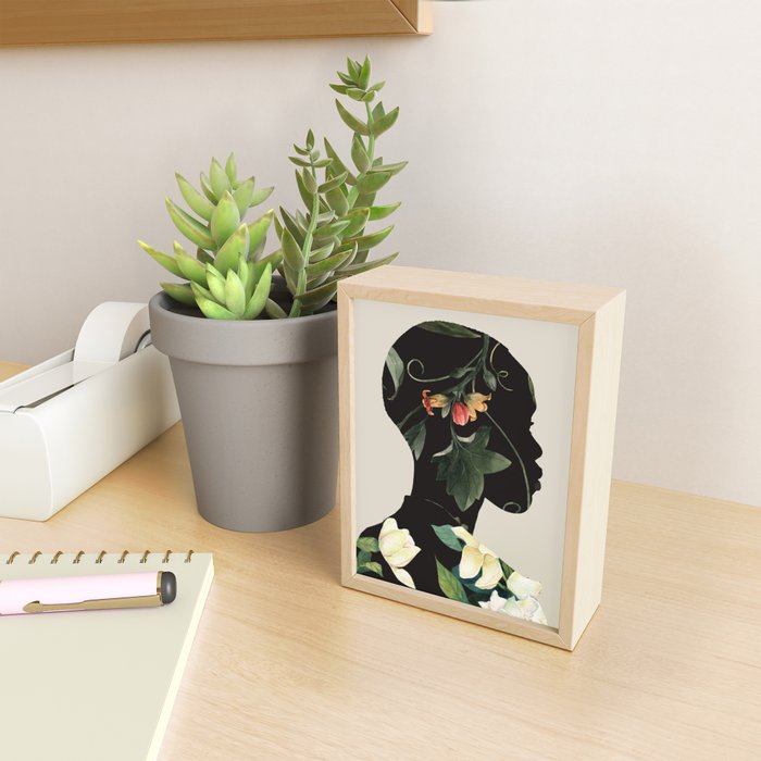 Floral Portrait 28 Mini Art Print Gallery Image 2