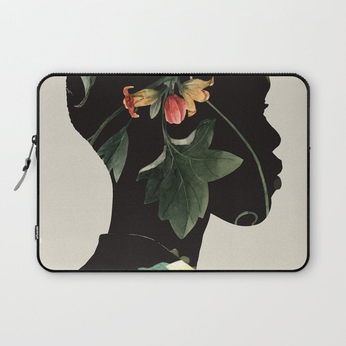 Floral Portrait 28 Laptop Sleeve Gallery Image 1