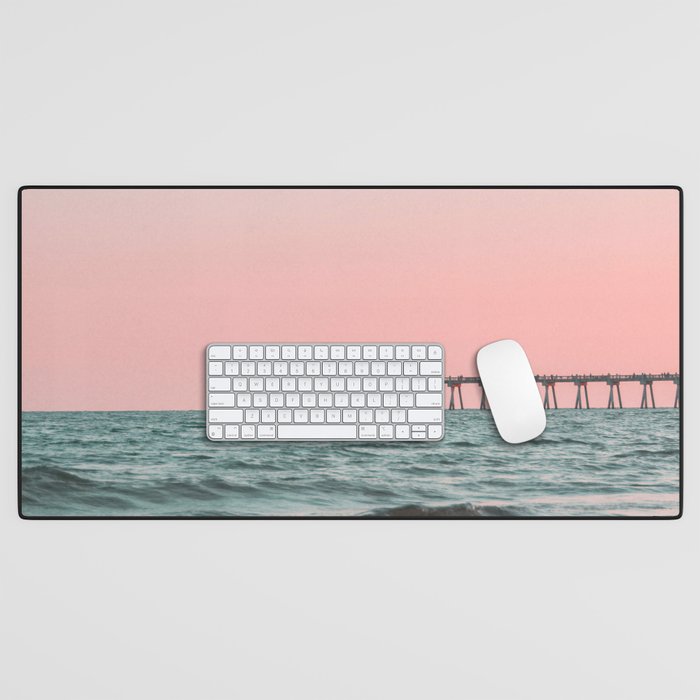Pink Ocean Desk Mat Gallery Image 1