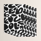 Abstract black and white organic nature art pattern Wrapping Paper Gallery Image 3