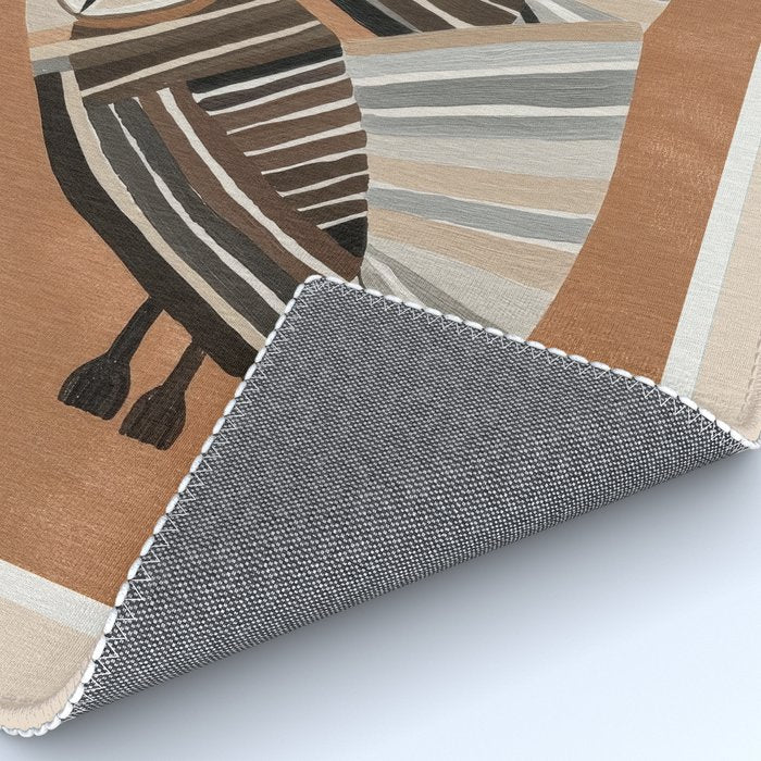 Striped Owl Pair Rug Gallery Image 4