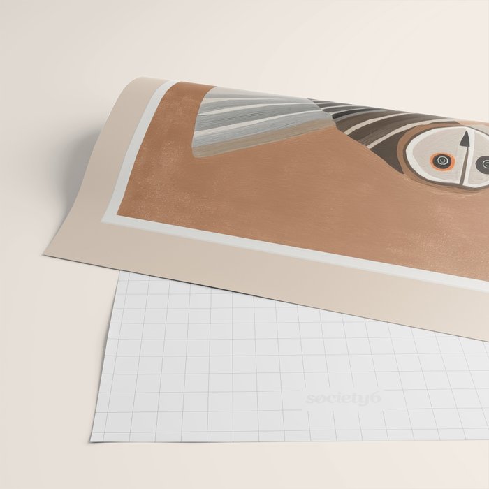 Striped Owl Pair Wrapping Paper Gallery Image 2