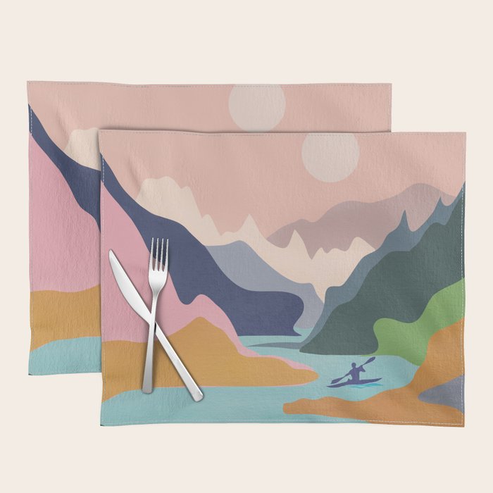 River Canyon Kayaking Placemat Gallery Image 1