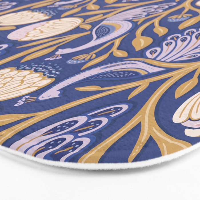 Peacock Dreams - Amethyst Bath Mat Gallery Image 3