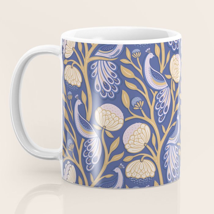 Peacock Dreams - Amethyst Coffee Mug Gallery Image 3