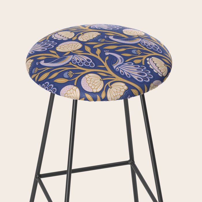 Peacock Dreams - Amethyst Stool Gallery Image 2