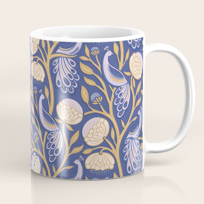 Peacock Dreams - Amethyst Coffee Mug Gallery Image 1