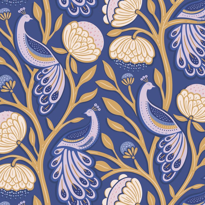 Peacock Dreams - Amethyst Coffee Mug Gallery Image 2