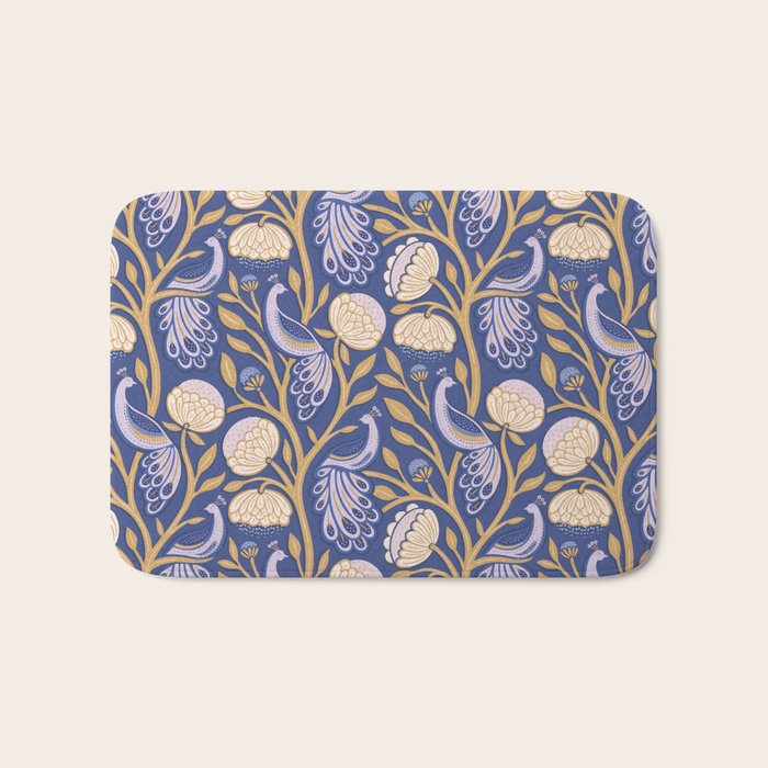 Peacock Dreams - Amethyst Bath Mat Gallery Image 1