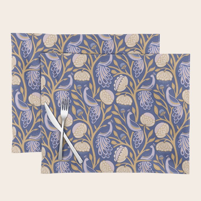 Peacock Dreams - Amethyst Placemat Gallery Image 1