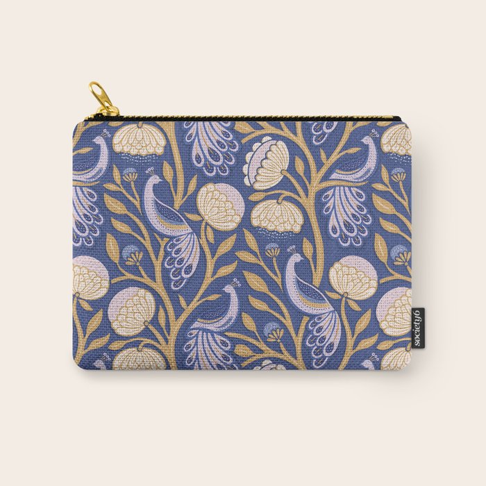 Peacock Dreams - Amethyst Carry All Pouch Gallery Image 1