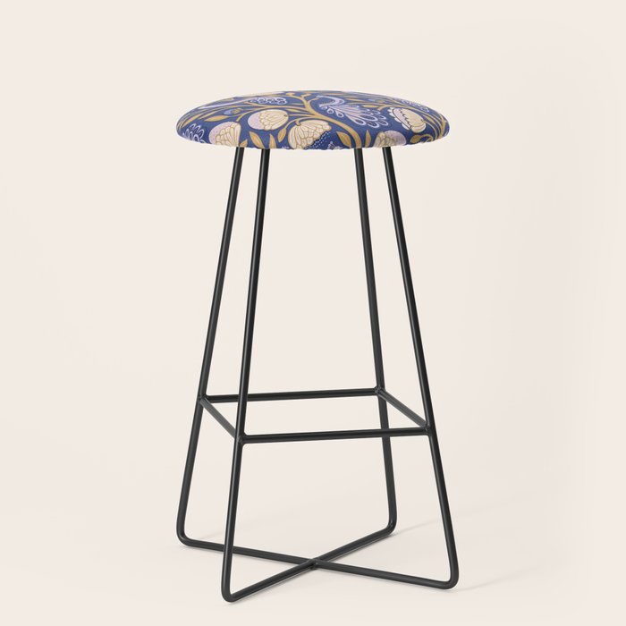Peacock Dreams - Amethyst Stool Gallery Image 1