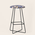 Peacock Dreams - Amethyst Stool Gallery Image 1