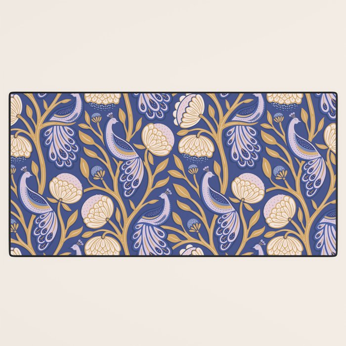 Peacock Dreams - Amethyst Desk Mat Gallery Image 3