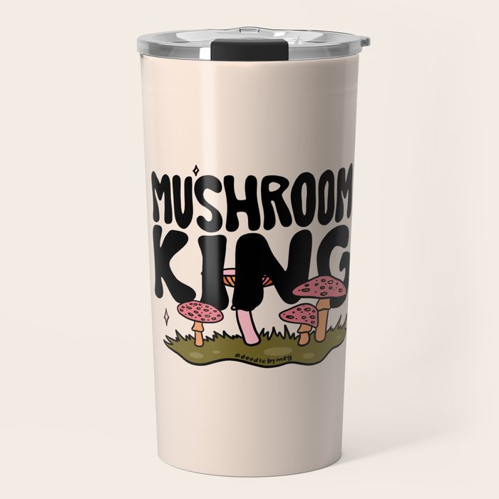 Mushroom King Travel Mug Gallery Image 1