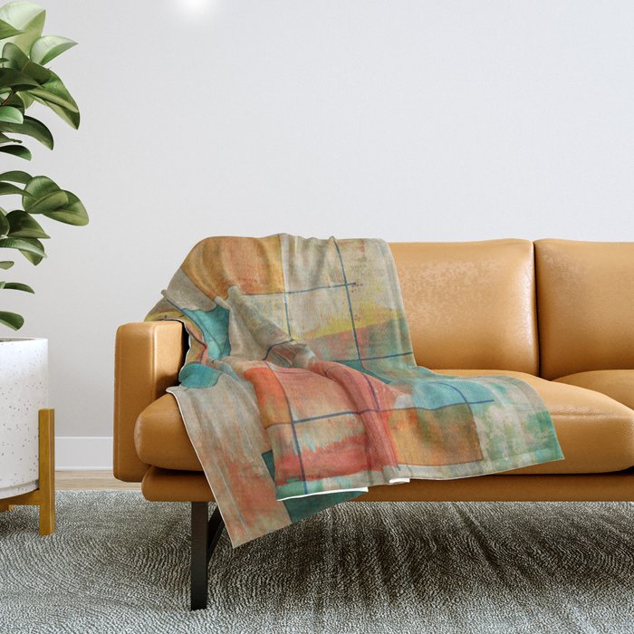 Mid-Century Modern Art 5.0 - Graffiti Throw Blanket Gallery Image 1