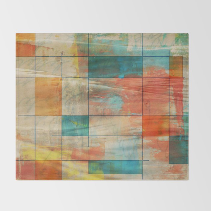 Mid-Century Modern Art 5.0 - Graffiti Throw Blanket Gallery Image 2