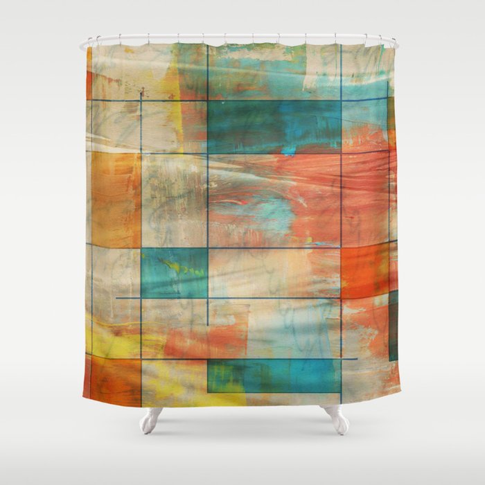 Mid-Century Modern Art 5.0 - Graffiti Shower Curtain Gallery Image 1
