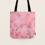 Blush pink green watercolor orchids flowers  Tote Bag Gallery Image 1