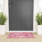 Blush pink green watercolor orchids flowers  Welcome Mat Gallery Image 3