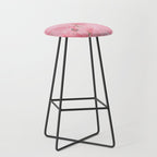Blush pink green watercolor orchids flowers  Stool Gallery Image 1