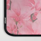 Blush pink green watercolor orchids flowers  Laptop Sleeve Gallery Image 3