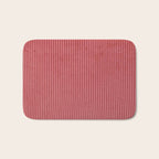 red corduroy Bath Mat Gallery Image 1