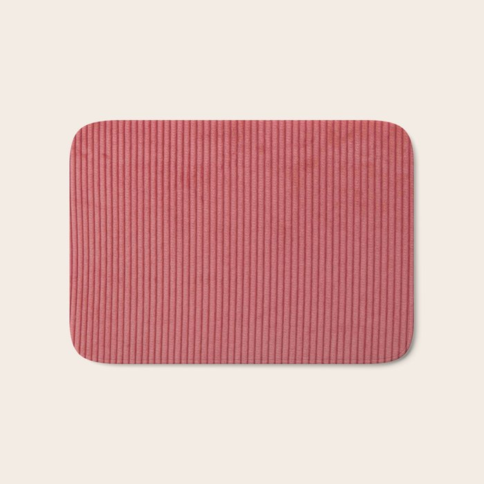 red corduroy Bath Mat Gallery Image 1