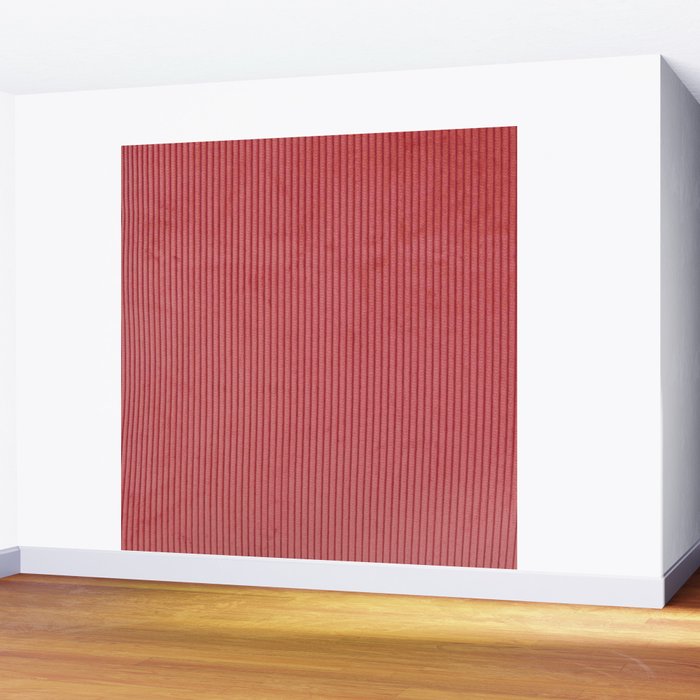 red corduroy Wall Mural Gallery Image 2