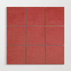 red corduroy Wood Wall Art Gallery Image 1