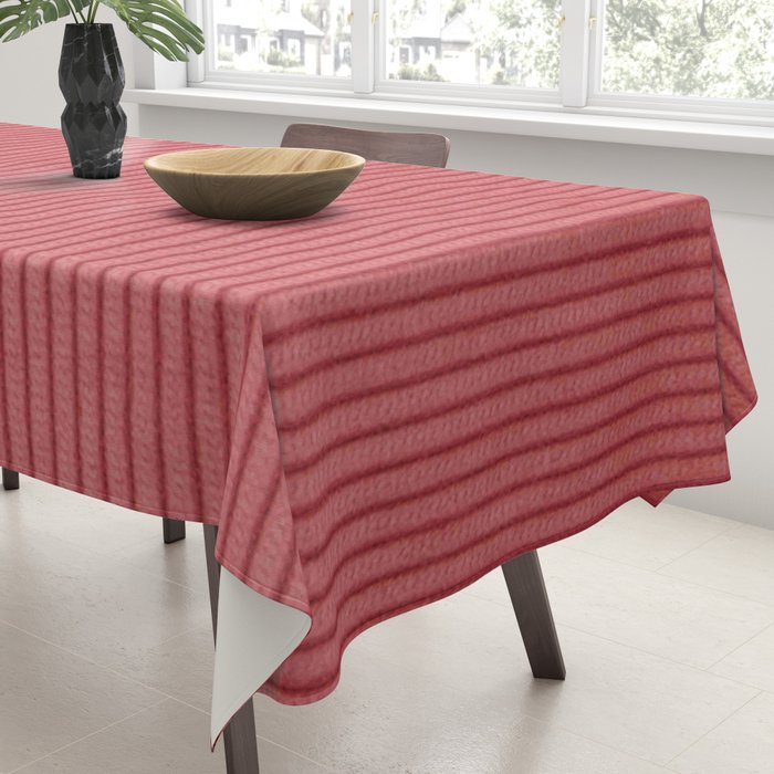 red corduroy Tablecloth Gallery Image 3