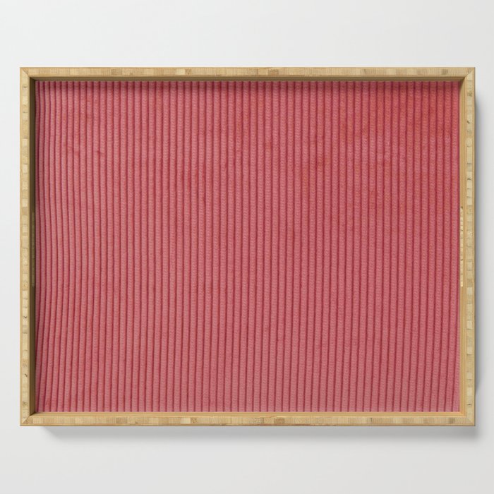 red corduroy Serving Tray Gallery Image 1